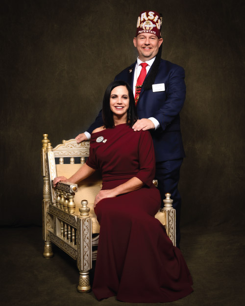2025 Potentate Chris Hall and Lady Laura