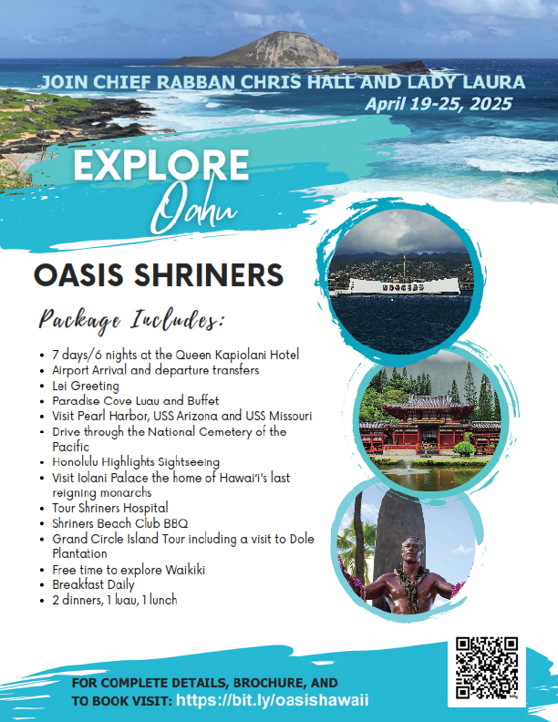 2025 Potentate Trip - Oahu, Hawaii